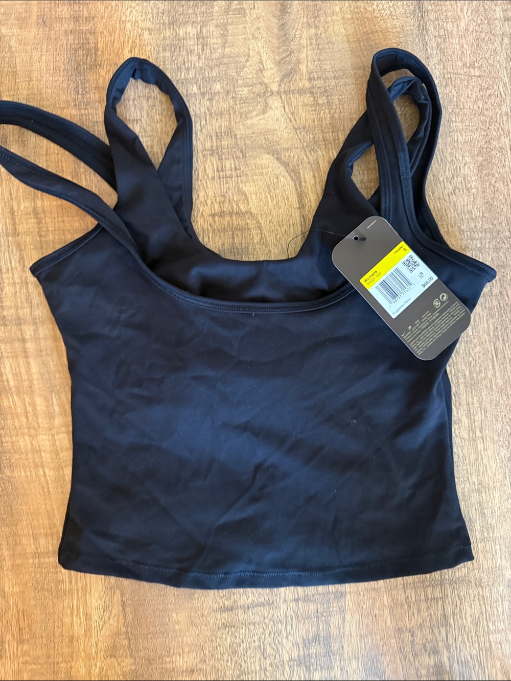 SKIMS x Nike Matte Black Scoop-Neck Double Strap Tank size S (G13)